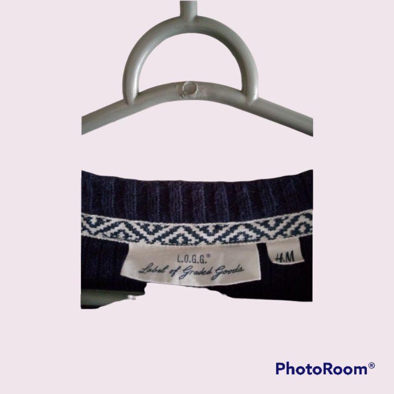 crewneck H&M rajut second