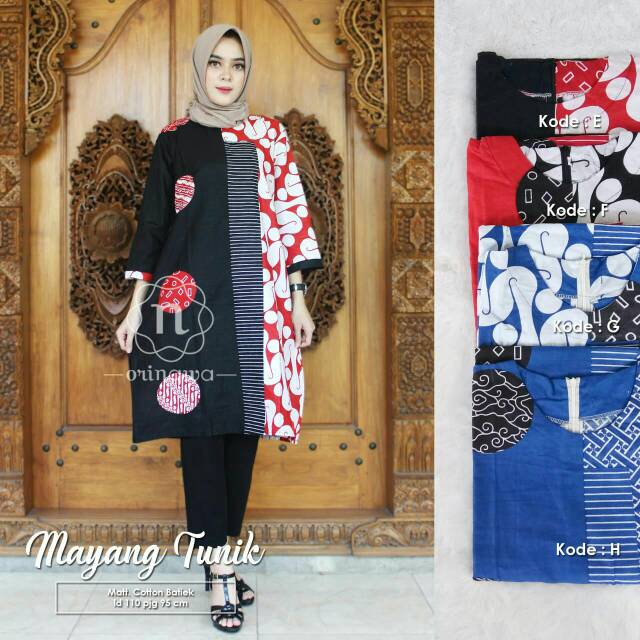 Mayang tunik batik cap