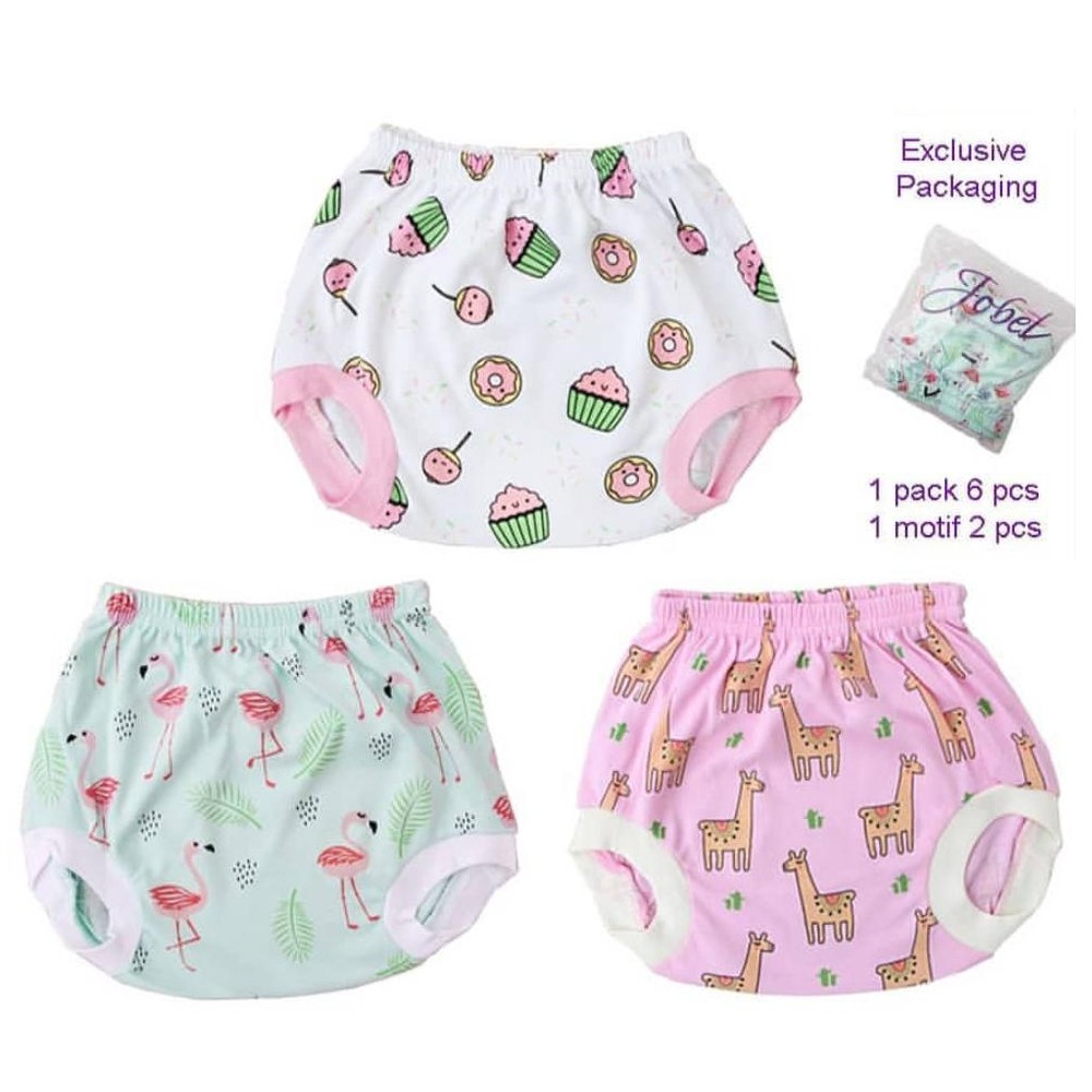 Jobel Celana Pop Girl Donut edition 6pcs Celana Bayi Perempuan