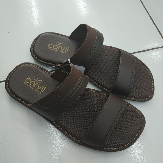 promo sandal casual pria carvil FREDDO-02 Brown
