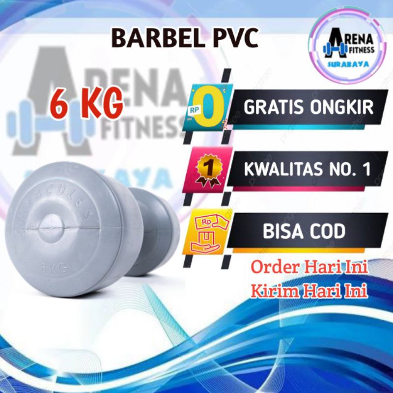 dumbel 6 kg / Barbel 6 kg latihan beban dumble 6kg Barbel 6kg dumbel 6kg