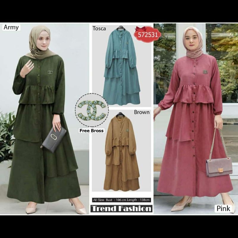 gamis dress polos by extu