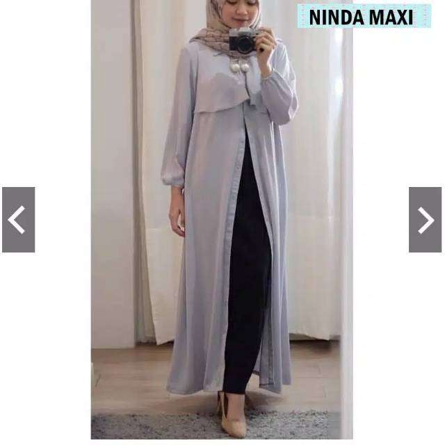 Ninda maxy  baju gamis pakaian wanita dress fashion muslim