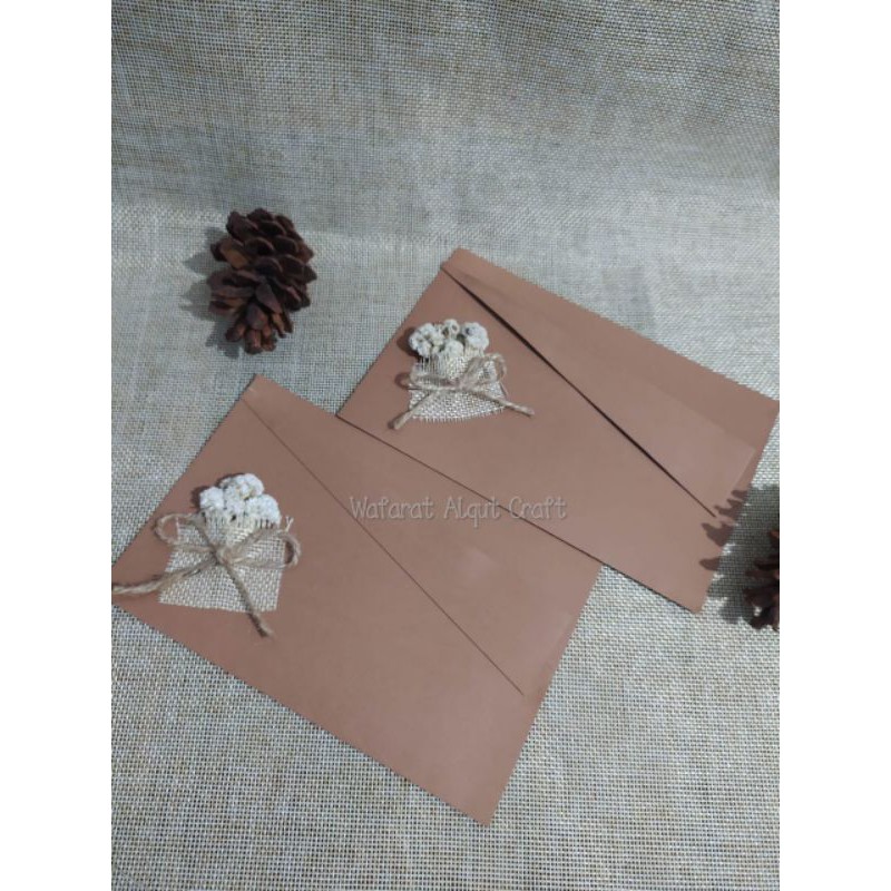 

amplop ucapan rustic