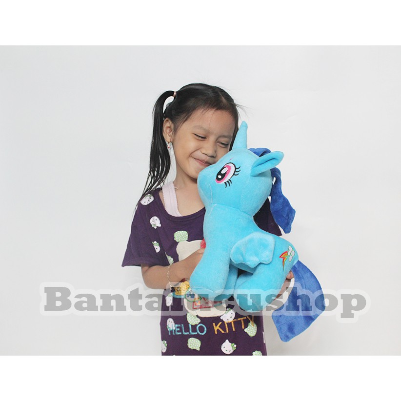 Boneka Kuda Pony Unicorn Mainan My Little Pony Lucu Size L Bahan Halus Termurah