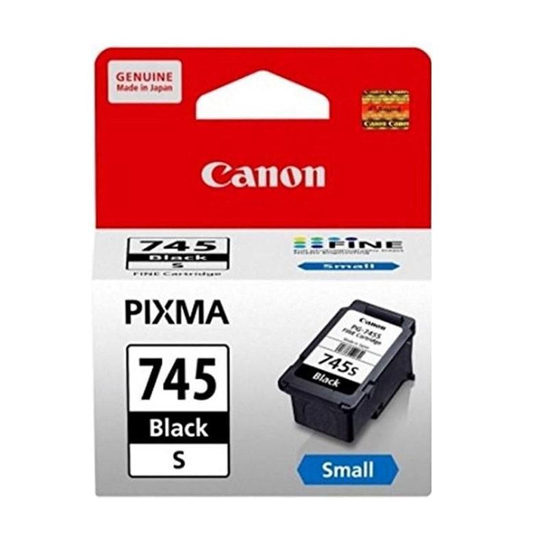 Fine Cartridge Canon pg-745s Small black for printer ip2870s mg2570s mg2577s mg3070s tr4570s tr4670s ts307 ts3470 ts207 - Tinta 745 s hitam