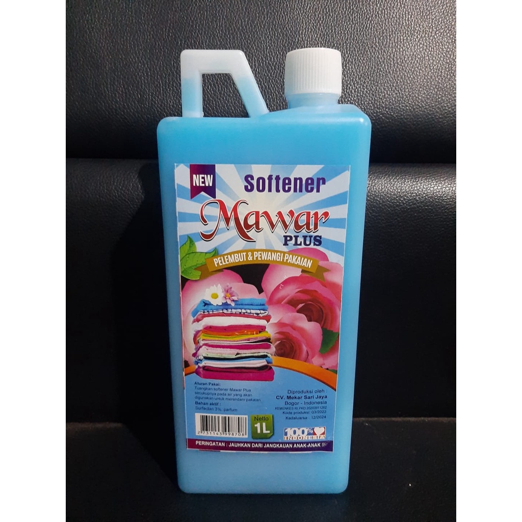 Mawar Softener Pewangi Pelembut Pakaian Laundry 1 Liter