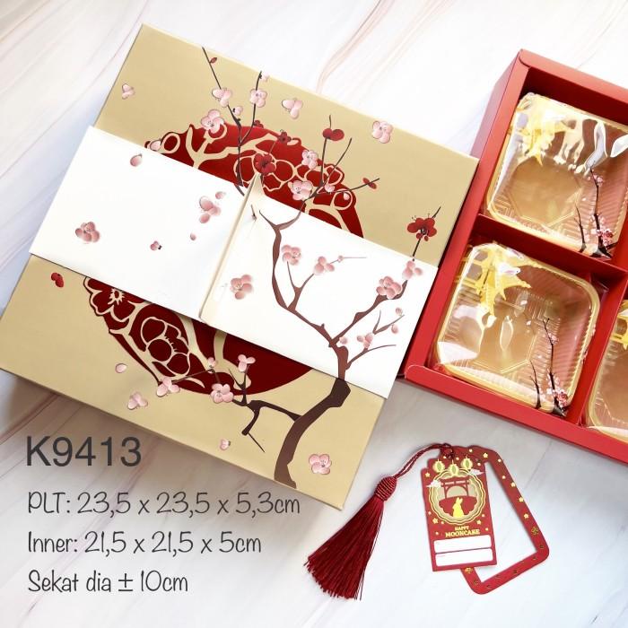 

Kotak Mooncake Isi 4| Sekat 4| K9413 Dus Kue Bulan| Box| Packaging 089