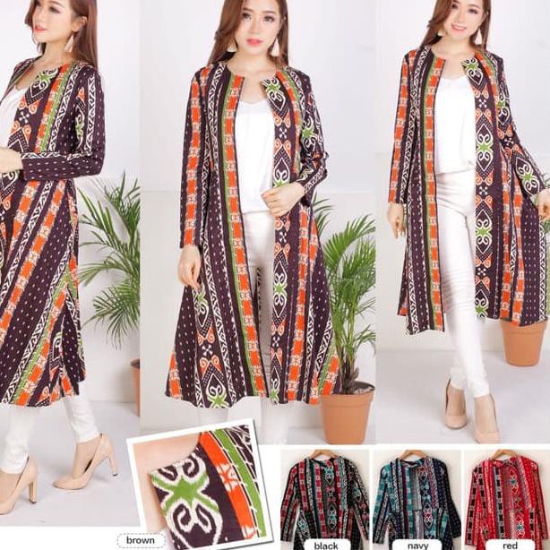 Outer Batik Lengan Panjang Kekinian