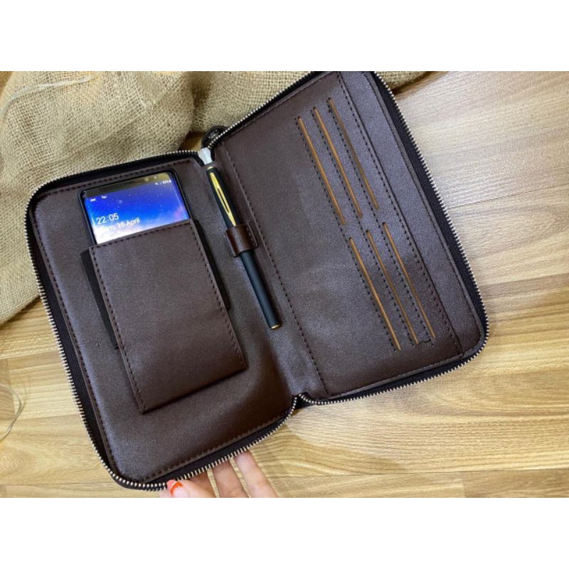 Handbag 2Sleting MB7316 Pria Bahan Kulit