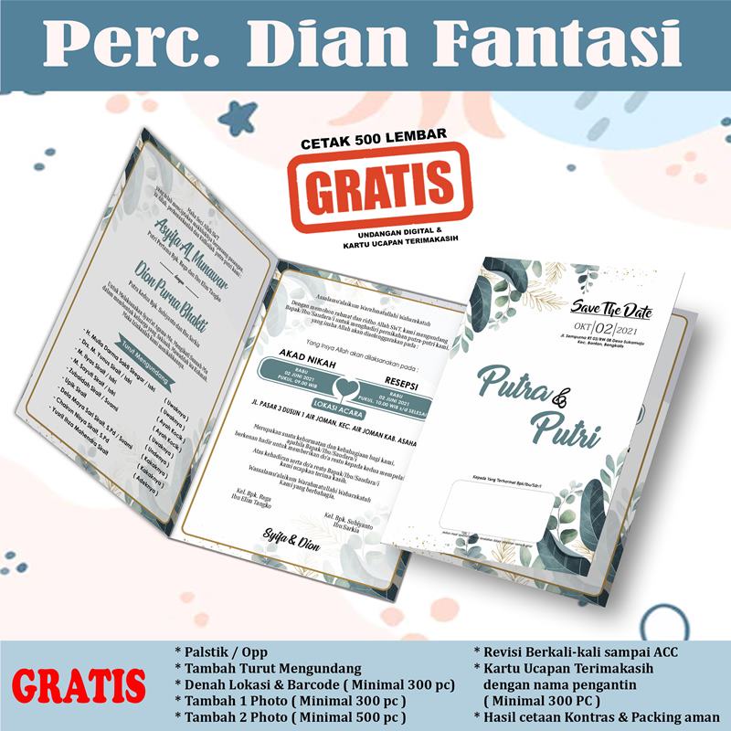 Kartu Undangan Pernikahan Murah, Cantik, Elegant, Simpel, Vintage, Rustik, Surat Undangan Pernikahan