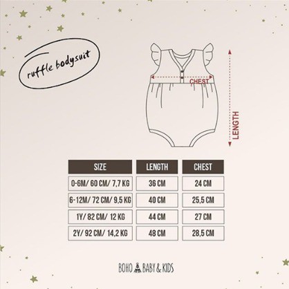 Bohopanna Ruffle Bodysuit