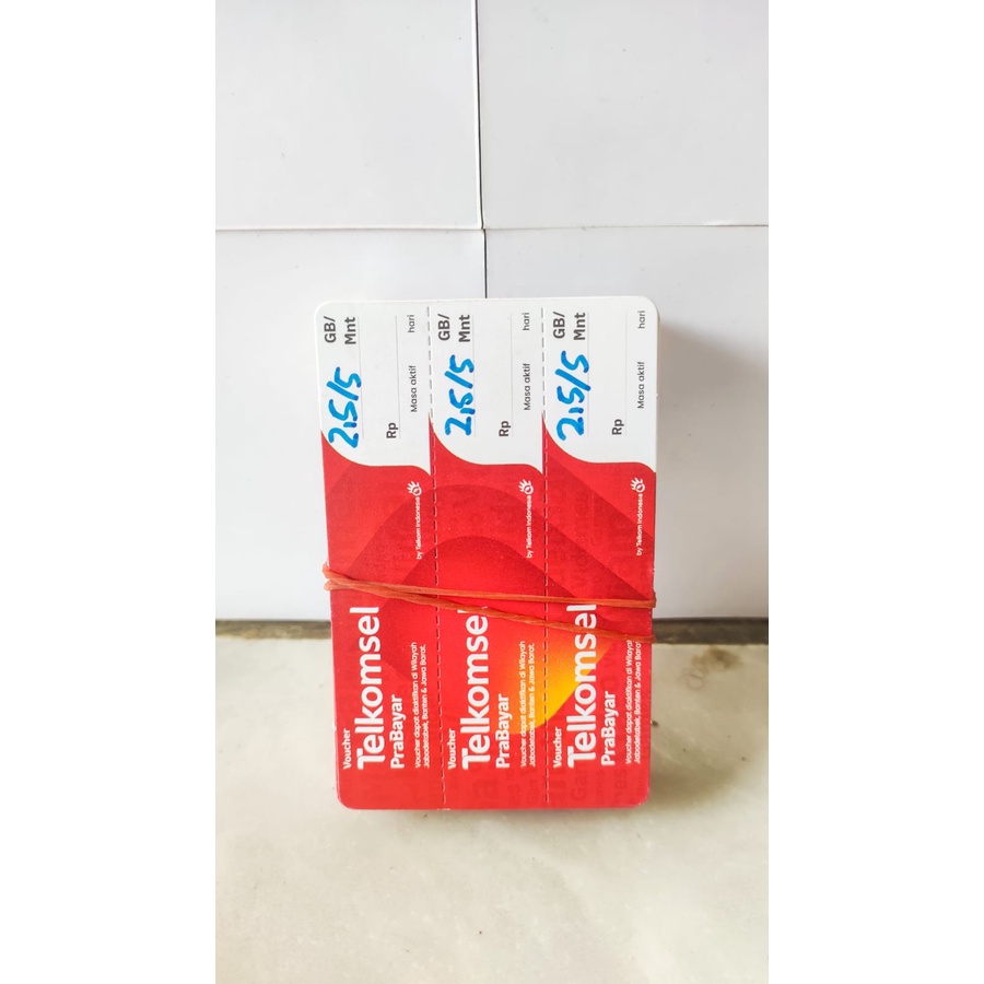 VOUCHER TELKOMSEL 2,5 GB 5 HARI