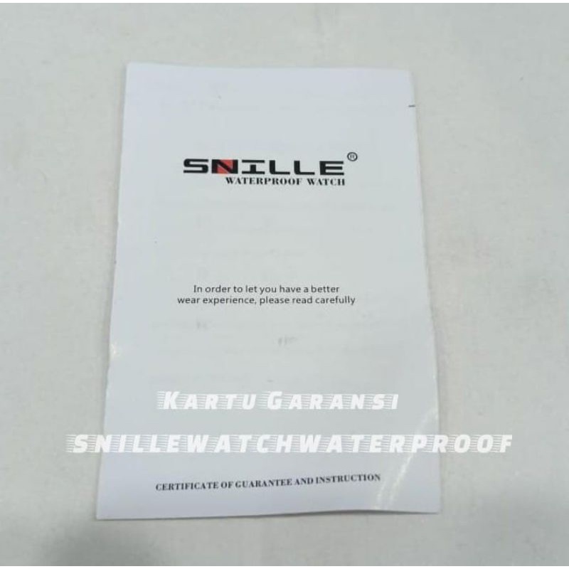 Snille ( bahan stainless steel ) Original MA - A1  Jam Tangan Pria &amp; Wanita. ( Tahan Air )