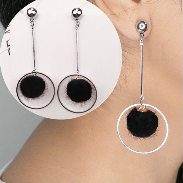 Anting Fashion Wanita Anting Korea Style Model Stud Mix Ring ball  75A