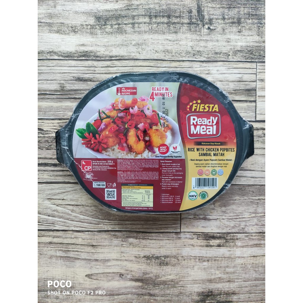 Fiesta Ready Meal Rice With Popbites Sambal Matah 320 gr