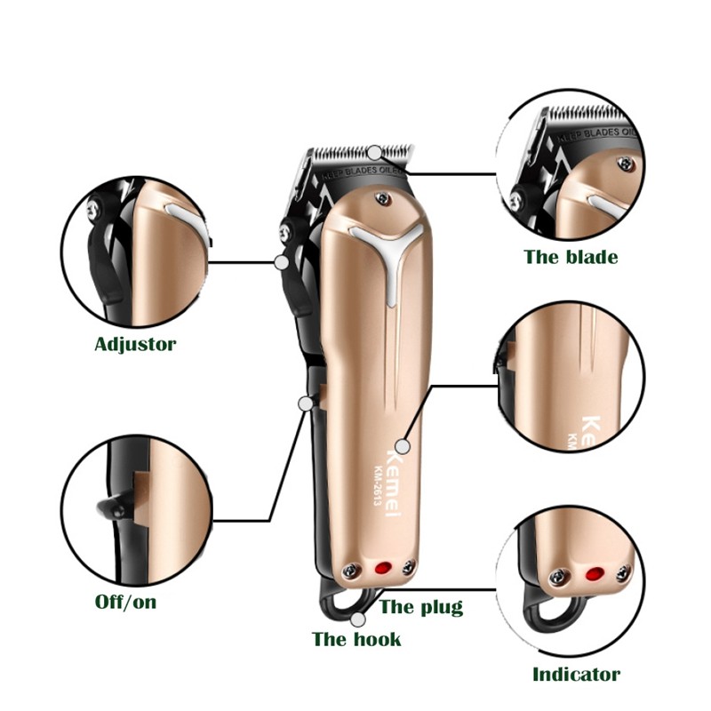 Kemei KM-2613 100-240V Professional Hair Clipper Electric