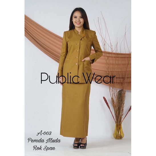 SERAGAM PEMDA PREMIUM BELLINI, JAS KANTOR WANITA, BLAZER PNS GURU [A-003]