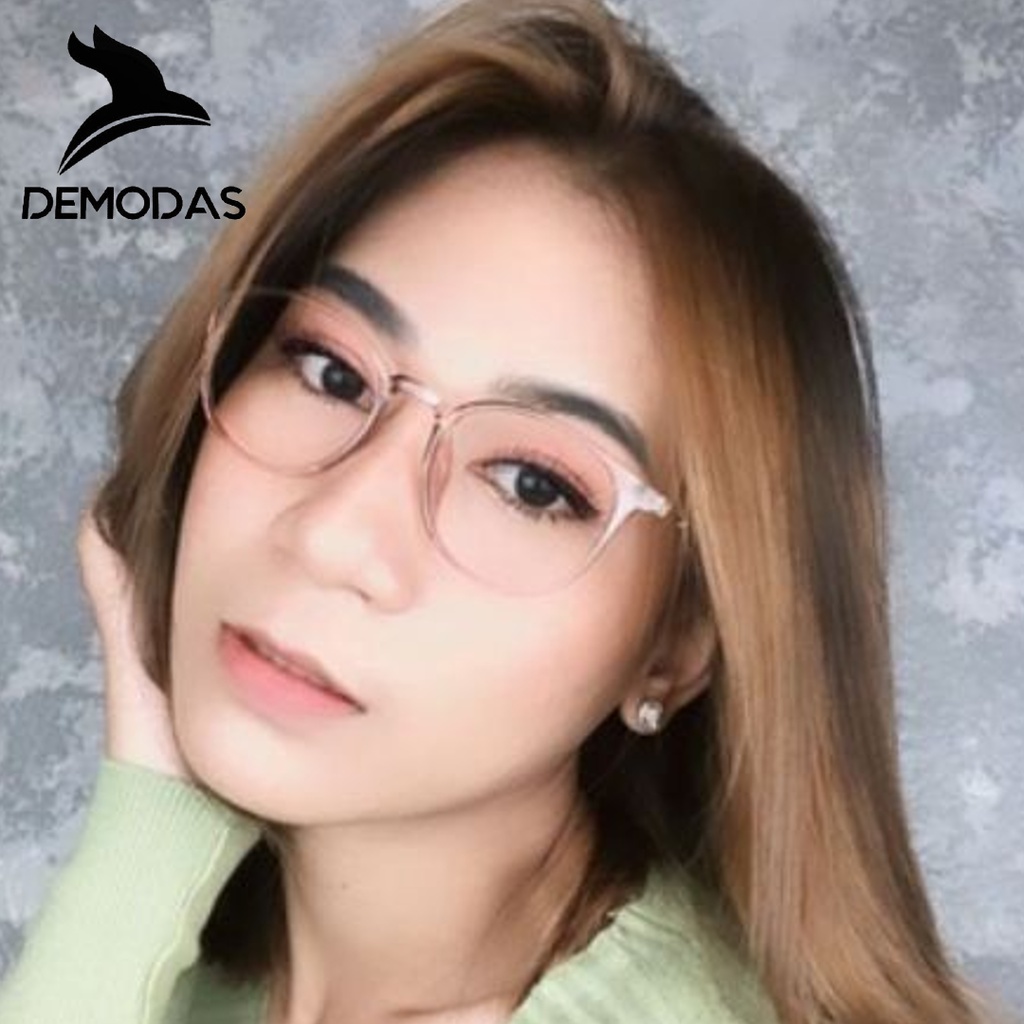 Demodas KACAMATA LENTUR Minus Normal Silinder  Frame Kacamata Fotokromik Photocromic Bluecromic Bluechromic Blueray Antiradiasi Frame Lentur DG8148 Demodas Glasses demodass