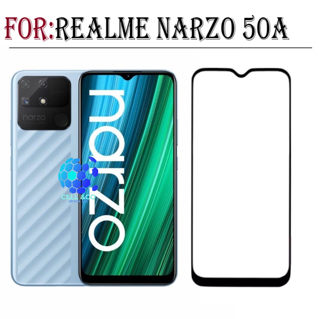 Tempered Glass REALME NARZO 50A Full HD Anti Gores Premium Screen Protector Pelindung Layar Kaca REALME NARZO 50A