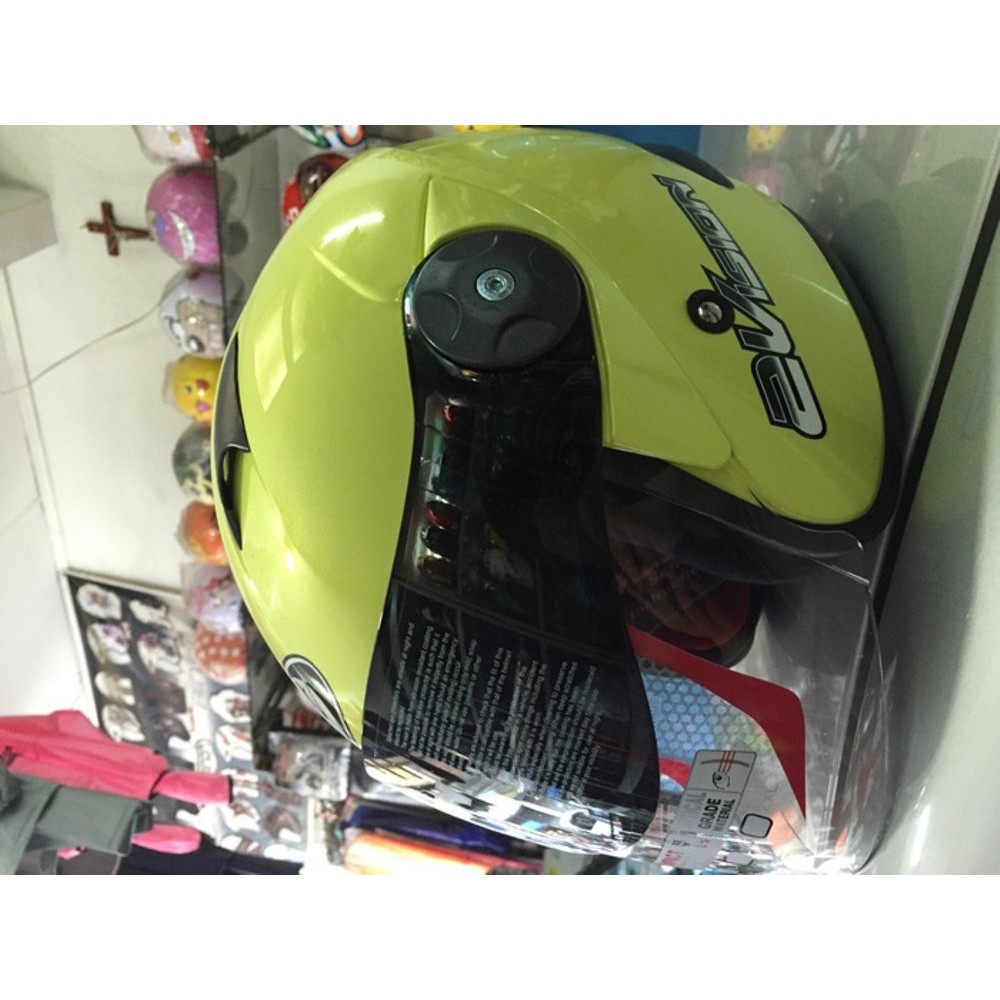 Helm KYT 2 vision light yellow kuning lemon 2vision