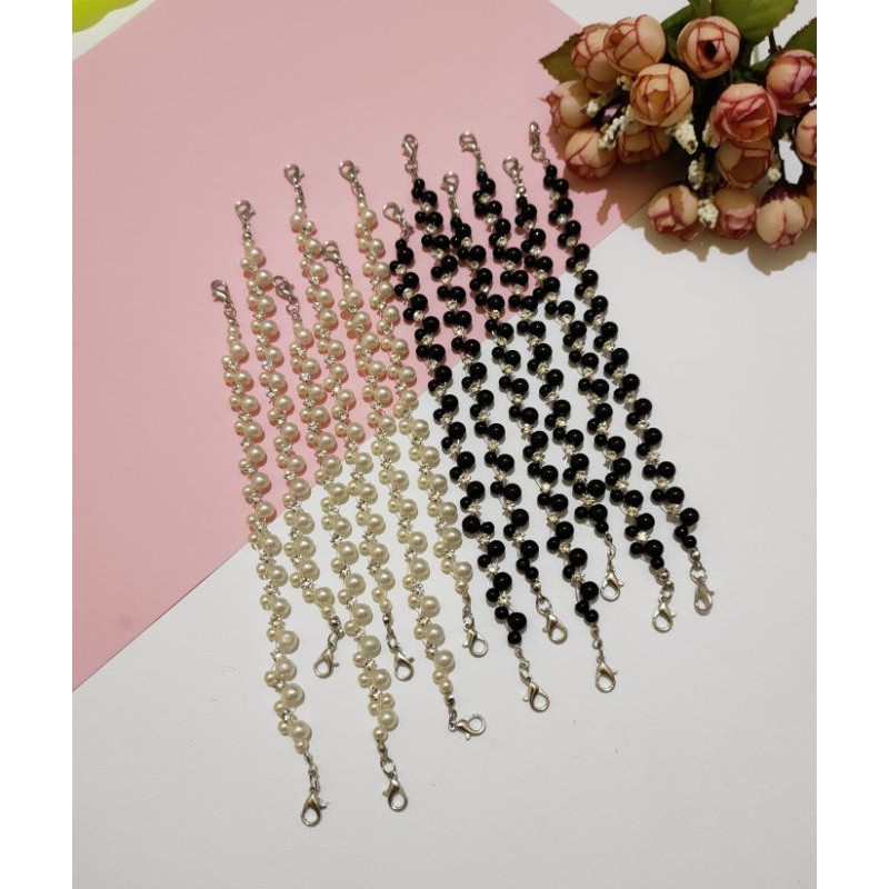 Konektor Masker Mutiara | Konektor Mutiara Hijab