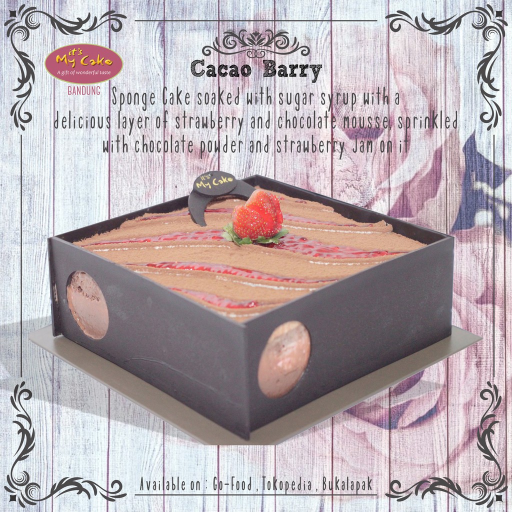 

Cacao Barry 20x20cm Its My Cake Bdg