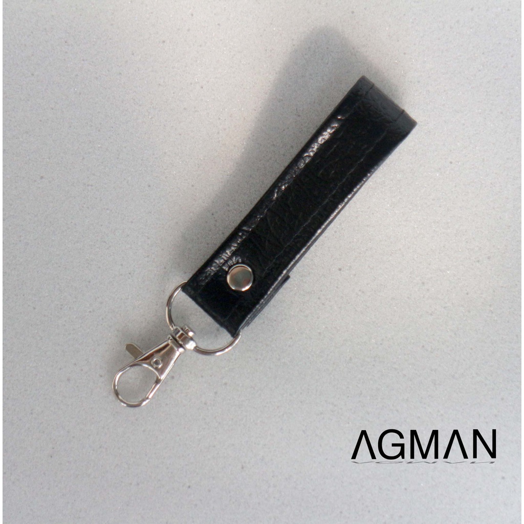 AGMAN Gantungan Kunci Kulit Sintetis Leather Key Chain