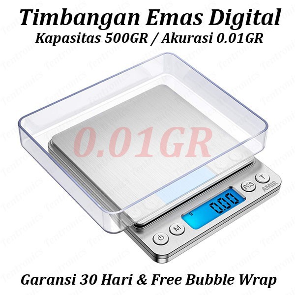 Timbangan Emas Digital 500GR / 0.01GR Pocket Jewelry Scale Kopi Bumbu