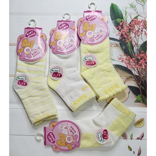 kaos kaki baby 8-13 cm 0-2 tahun premium quality