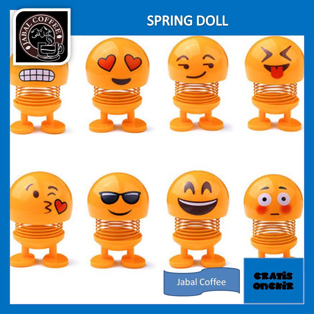 Emoji Spring Doll / Spring Doll Mainan Kepala Goyang / Emotion Doll Mini Lucu05