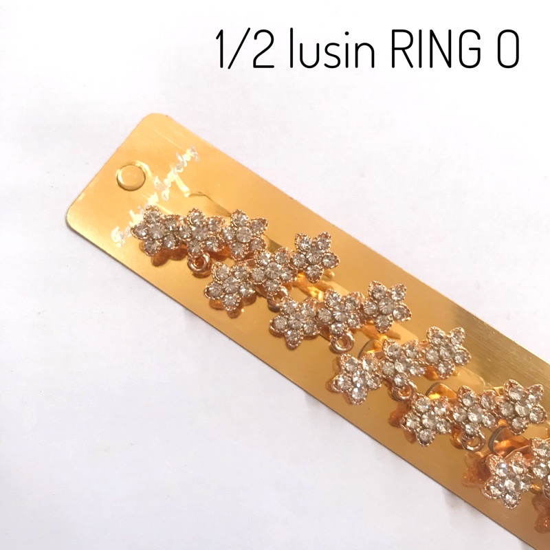 12 pcs bros dagu / 1 lusin bros dagu / bros dagu lusinan / bros dagu harga grosir / grosiran / Bahan Bros Juntai / Bahan Bros / Bros Kecil / Bros Mini / Bros Jilbab / Bros Dada / Bros Hijab-O-GOLD-THREEFLW-6PCS