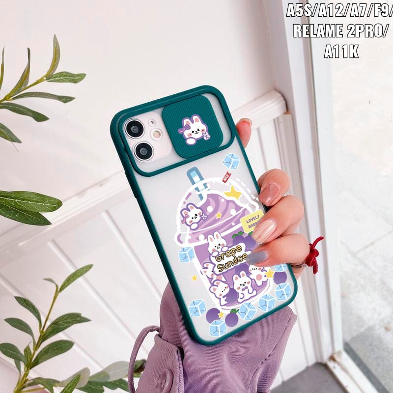 SS071 SOFTCASE SLIDE KAMERA OPPO A16 A55 A54 A3S A1K A5S F5 F7 F9 A7 A12 A11K F1S F5 F7 A59 A52 A92 A53 A33 2020 A83 RENO 6AS1913-SS071 SLIDE ARMY