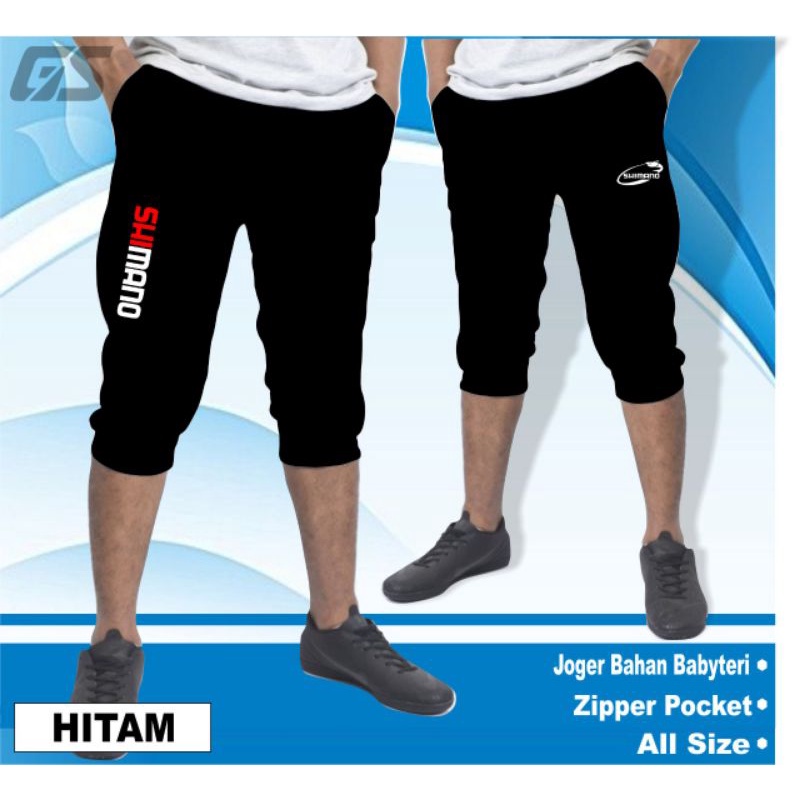 Celana joger mancing celana 3/4 joger bahan baytery mancing mania pria