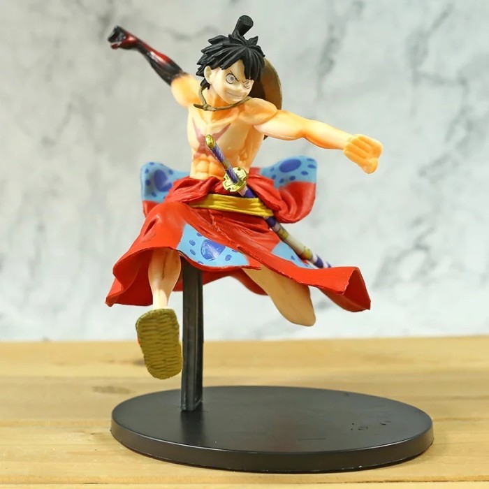 figure one piece monkey d luffy wano kimono series