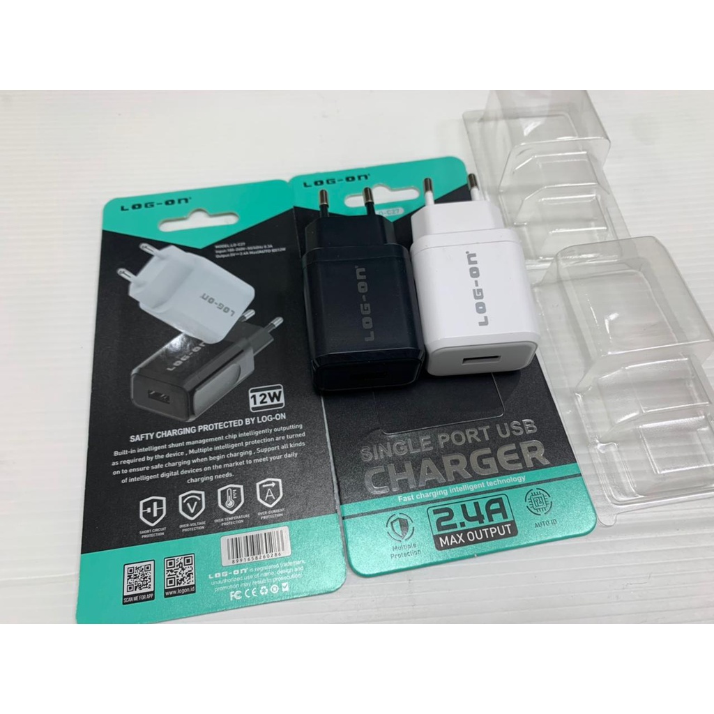 PROMO TRAVEL ADAPTOR LOGON POWER CUBE 1OUTPUT LO C27 2.4A MAX OUTPUT