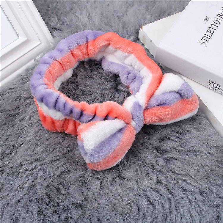 Bandana Bando Rambut Motif Pita Bando Rambut Mandi Gaya Korea Bando Fashion Wanita Import-(4-6) #2