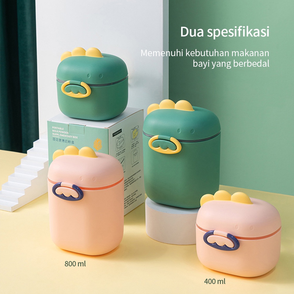 Halobaby Tempat Susu Bubuk Portable / Wadah Susu Bubuk Makanan Kecil