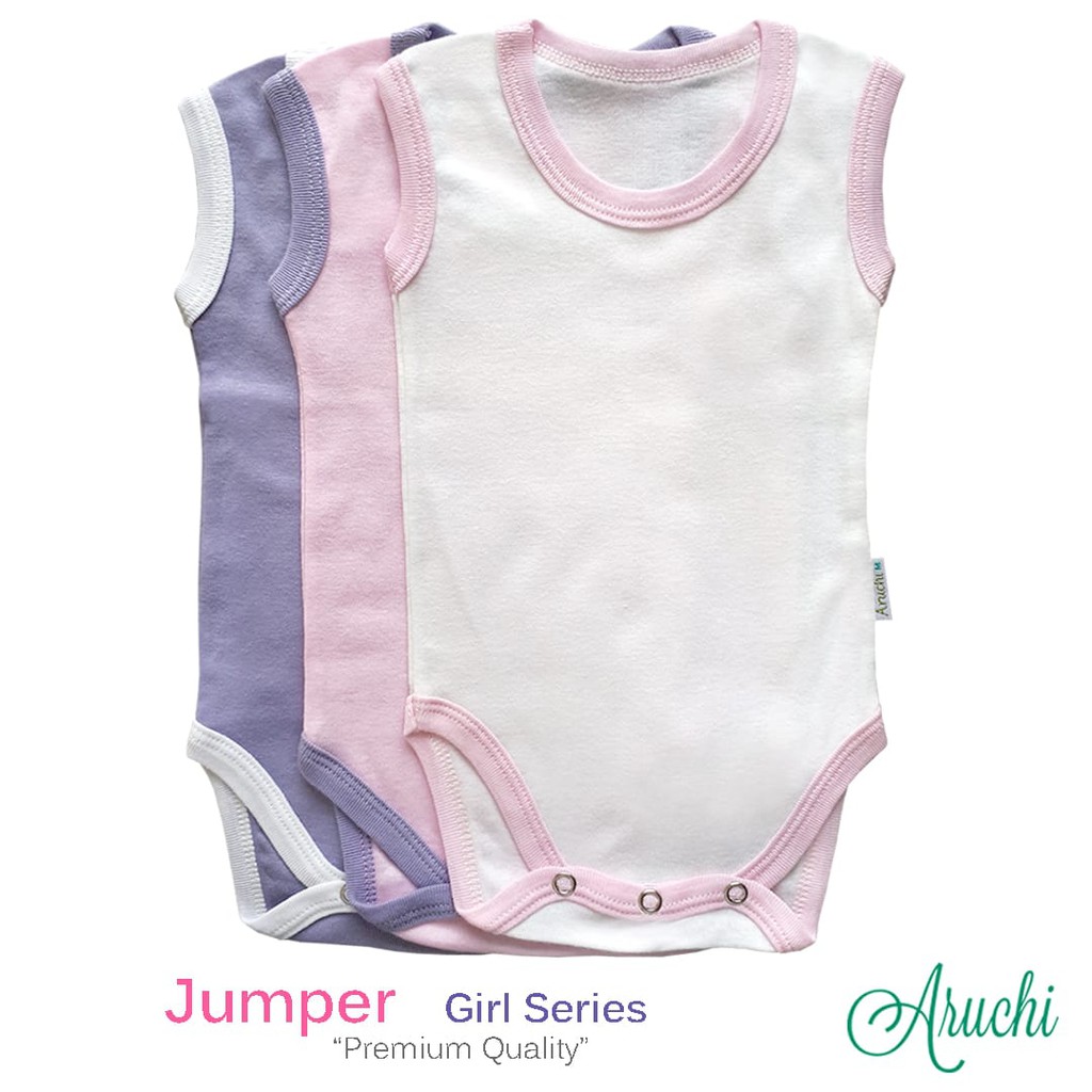 ARUCHI SINGLET Jumper Warna / Singlet Jumper bayi/Singlet bayi