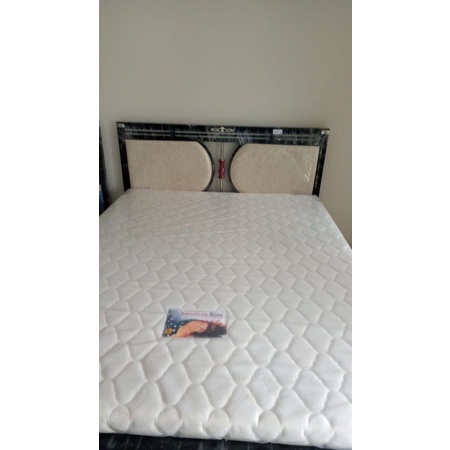 SATU SET KASUR AMERIKA KING DAN RANJANG BESI UK.160X200