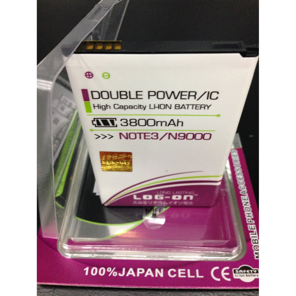 Batre Baterai Double Power IC Log-On SAMSUNG NOTE 3