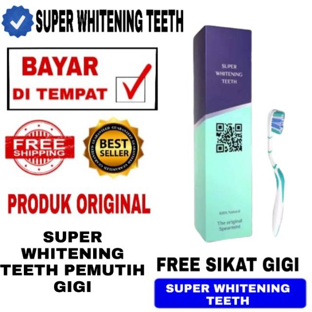 SUPER WHITENING TEETH | PEMUTIH GIGI HERBAL ALAMI | SUPER WHITENING TEETH