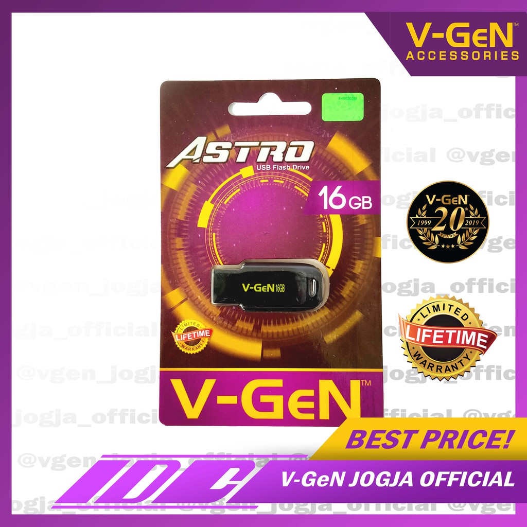 Flashdisk V-GeN Astro 8GB, 16GB, 32GB, 64GB, 128GB Original