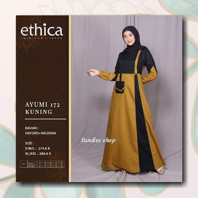 Ayumi 172 Ethica, Gamis Ethica Ayumi 172, Gamis Ayumi 172, Gamis Premium Branded