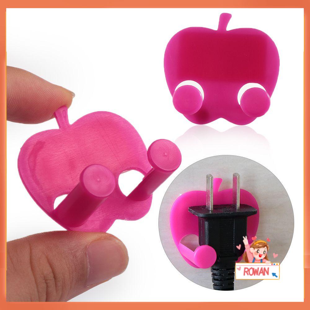 R-flower 1 / 4 Pcs Gantungan Kait Holder Kabel Listrik Multifungsi Untuk Rumah