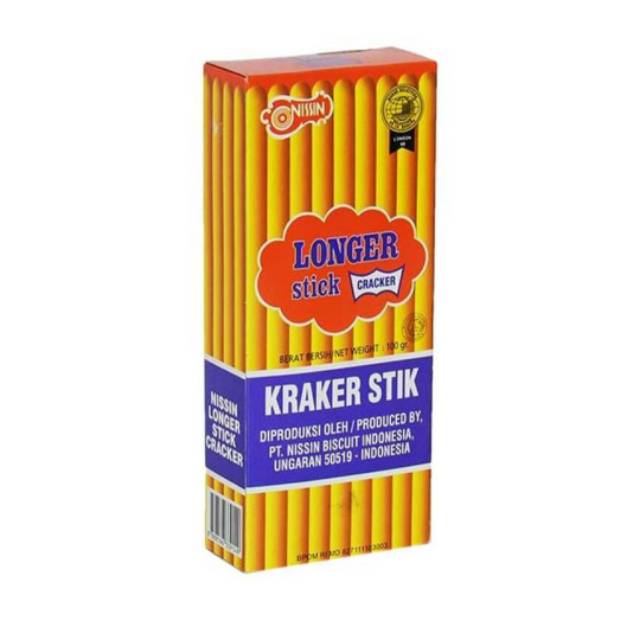 

Nissin Kraker Longer Stick (100gr) - Biskuit Nissin stik - Stik Nissin panjang nissin long krekers stik