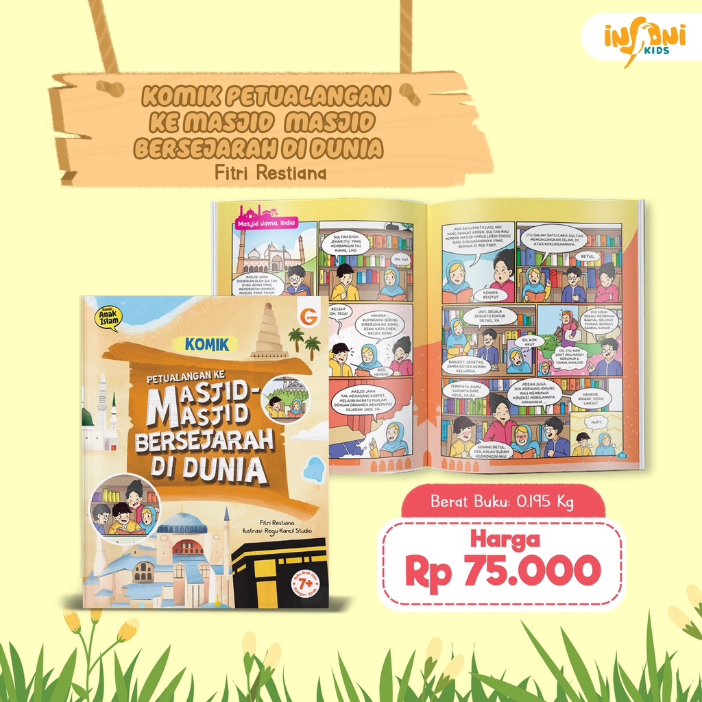 Buku Komik Petualangan Ke Masjid-Masjid Bersejarah di Dunia - Gema Insani 100% Original