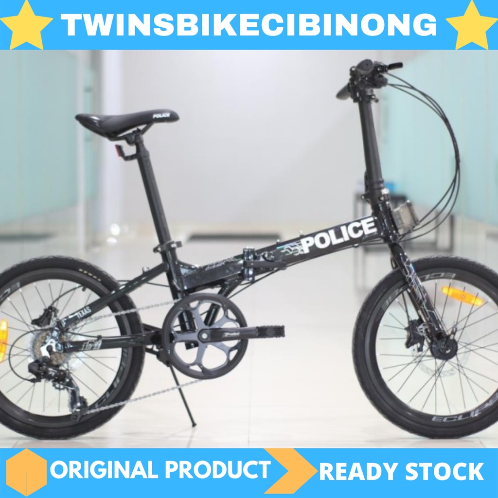 Sepeda Lipat 20 Police Texas L New 2021