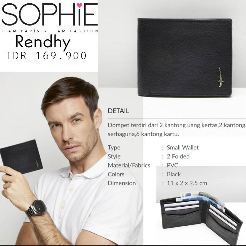 DOMPET COWOK RENDHY BY SOPHIE PARIS 169.900 JADI 108.900