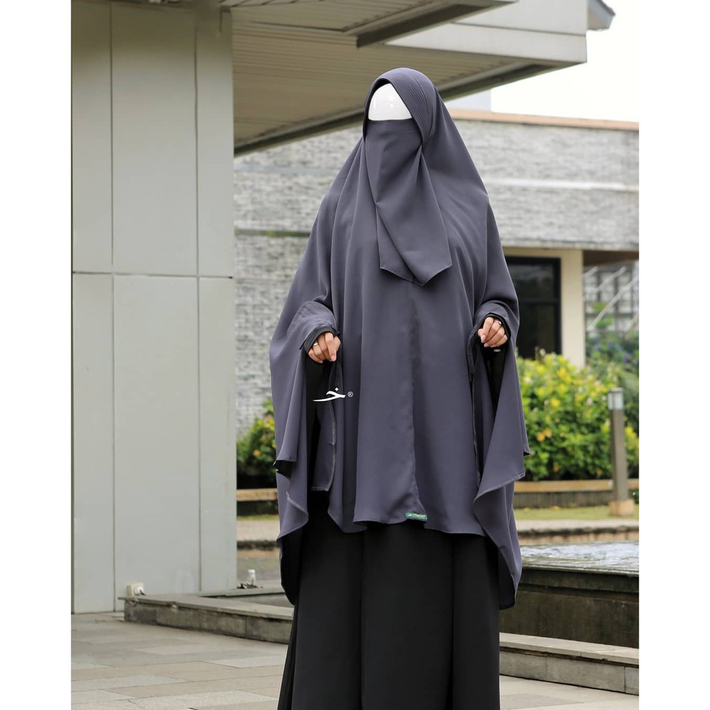 Khadijah Indonesia - Gamis Set Daabia | Dress Syar'i | Satu Set Dengan Khimar | Free Cadar